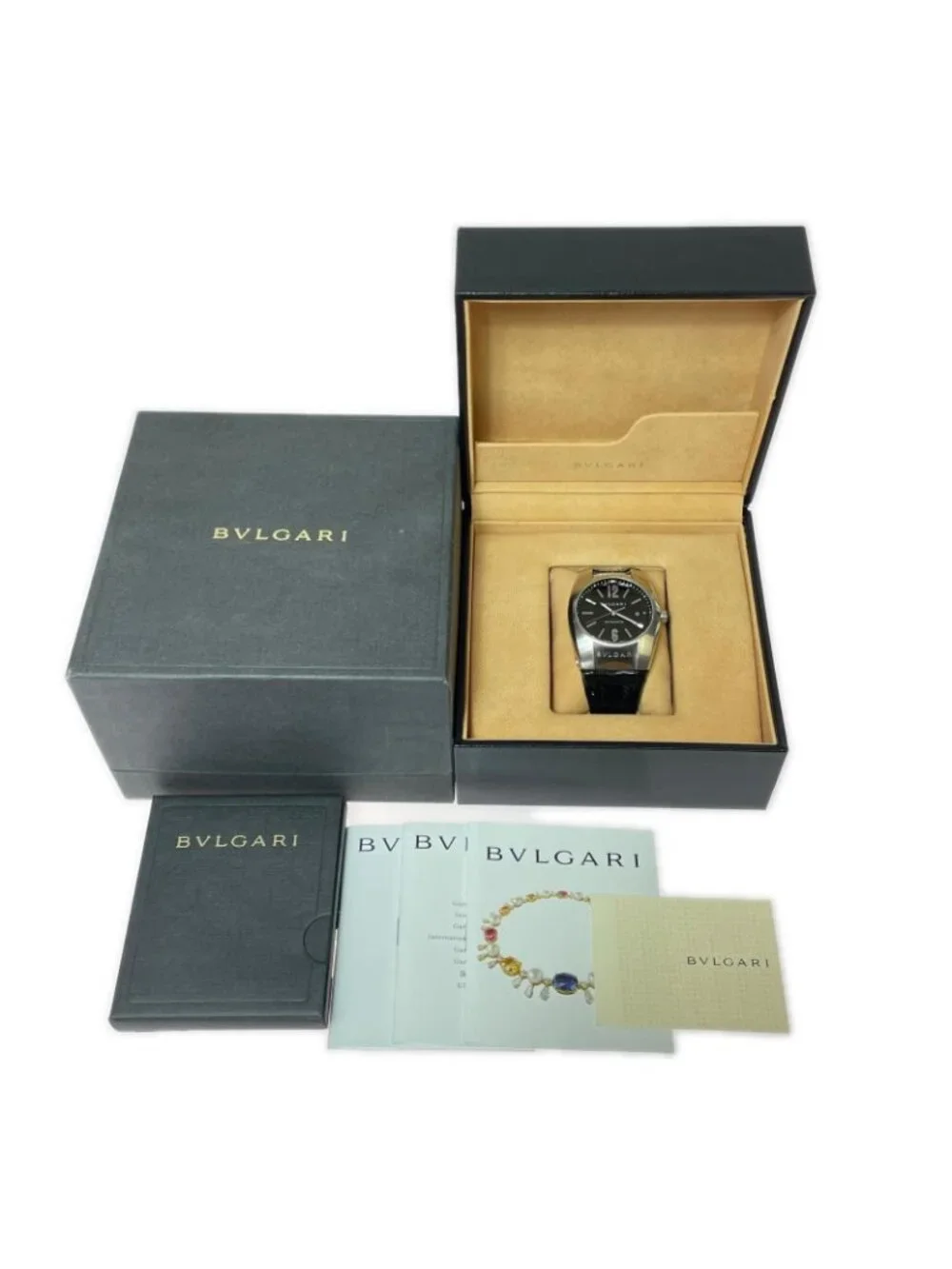 Bvlgari Ergon Automatic Winding Watch Box Instruction Manual Included